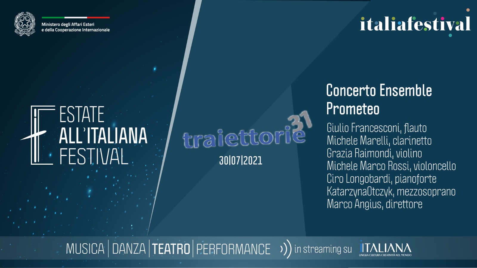 Concerto dell’Ensemble Prometeo diretto da Marco Angius.